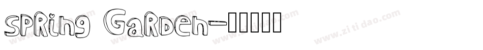 Spring Garden字体转换